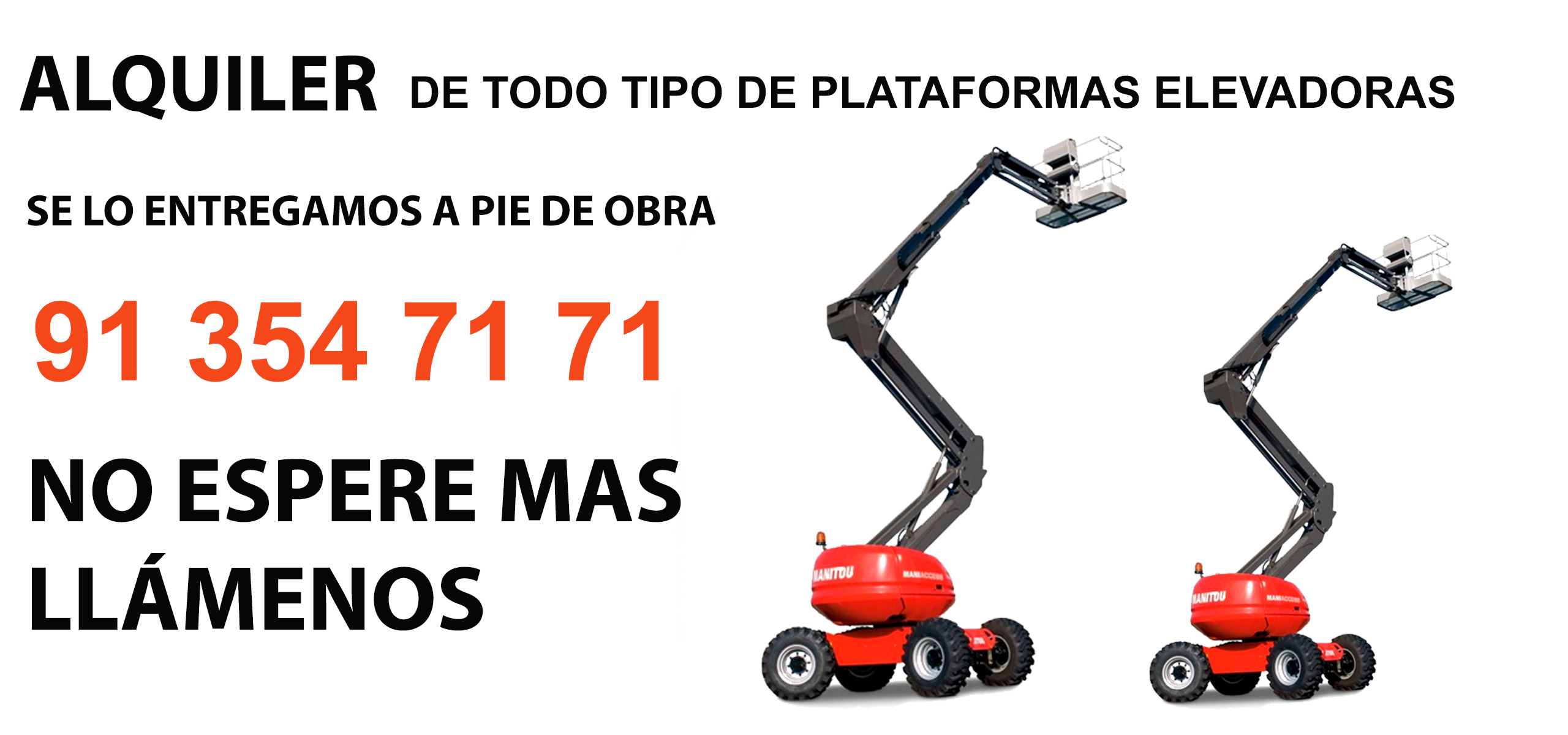 Alquiler Plataforma Elevadora en Nueva España